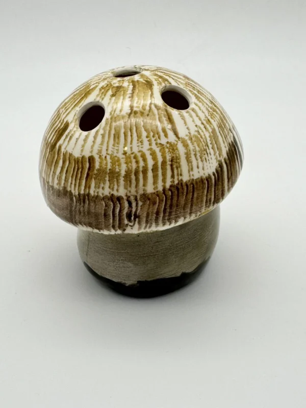 midcentury mushroom paintbrush frog